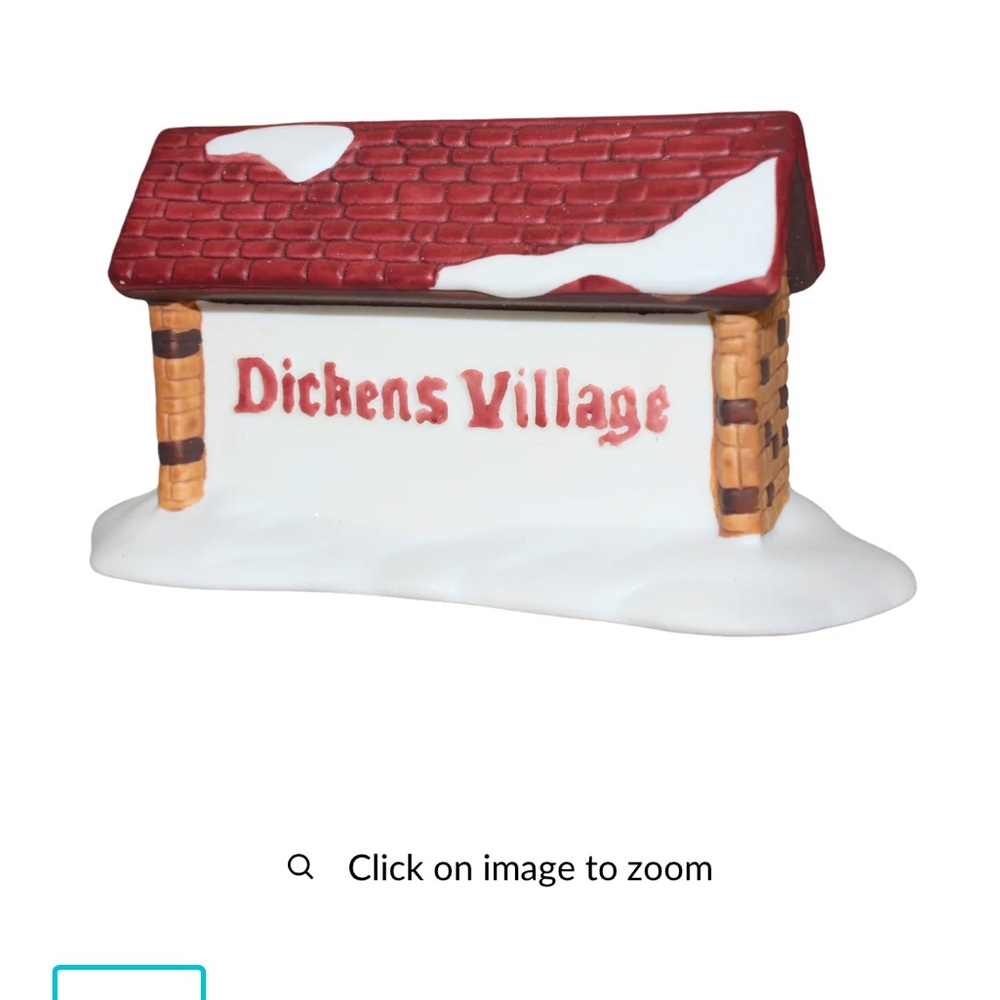 Dickens Village Heritage Sign Decor